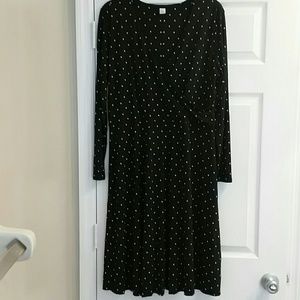 Long sleeve v-neck dress